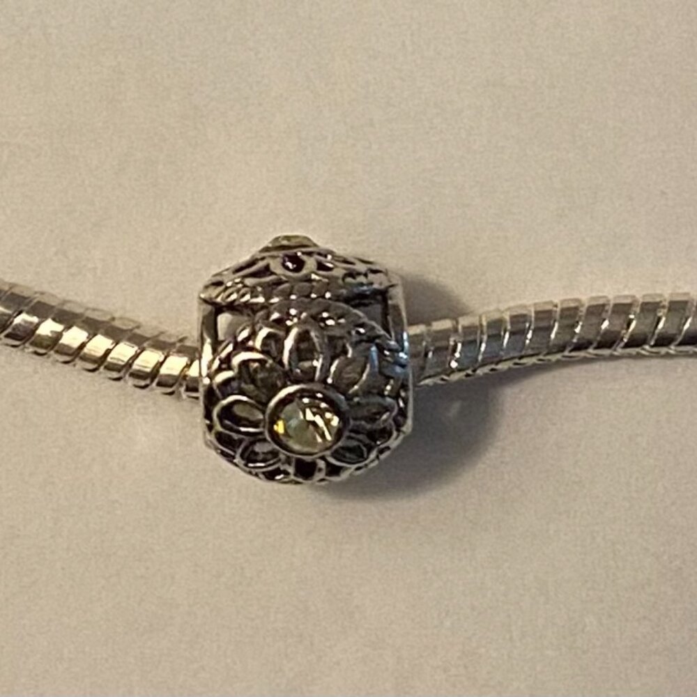 NEW Genuine PUGSTER Yellow stone charm